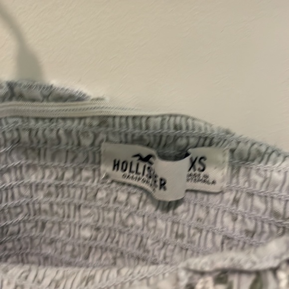 Hollister Light Blue Floral Smoked Tube Top - Picture 2 of 2